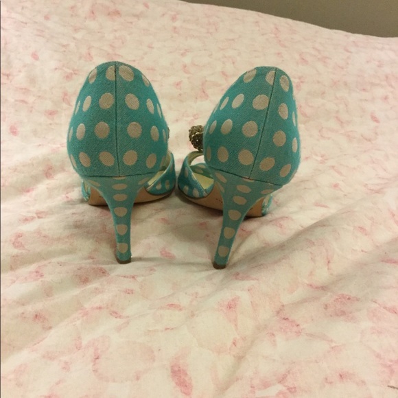 BHLDN Bettye Muller polka dot d’orsays heels - Picture 5 of 6